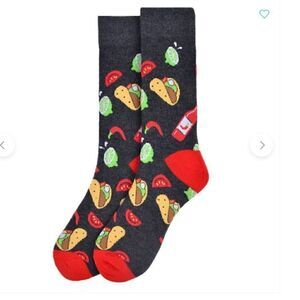 NWT! Taco Tuesday Men's Crew Socks